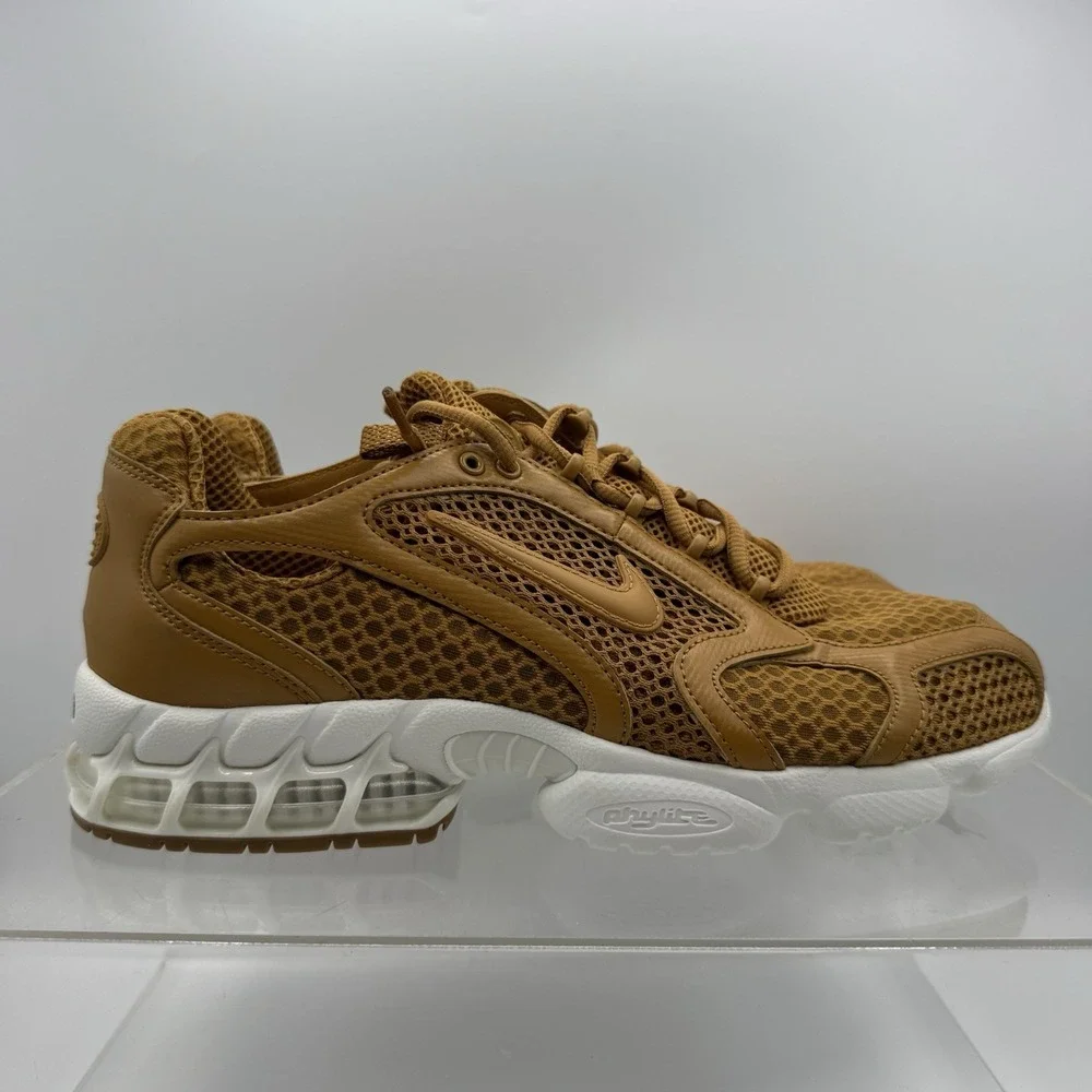 Brand New Nike Air Zoom Spiridon Cage 2 Wheat/White-Sail HQ3552-799 Men Size 10